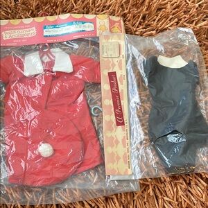 Vintage Doll Clothing Set - Red and Black In Original Packaging